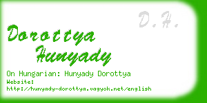 dorottya hunyady business card